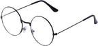 hoyuwak Retro Round Glasses Clear Lens Circle Glasses Non-Prescription Metal Frame Round Costume Eyeglasses for Women Men