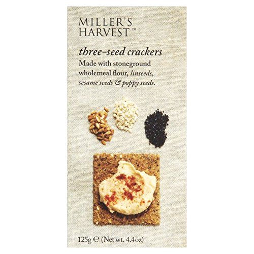 Miller's Harvest Three-Seed Crackers - 125g