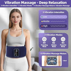 Back Massager Belt Cordless, FSA-HSA Eligible Upgraded Red Light Heating Pad for Low Back, 3 Vibration Electric Massager, 5 Heat, Mother Gifts for Women, Girls, Men, Lover