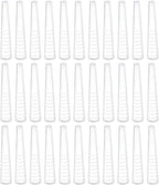 50pcs Tweezer Tip Covers: Clear Tweezer Point Protectors Cap - Makeup Beauty Supplies, General Size