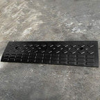 MYOYAY 4'' Rise Rubber Curb Ramp Heavy Duty Rubber Threshold Ramp 10 Ton Car Vehicle Curbside Driveway Ramp for Loading Dock Sidewalk Wheelchair, 38'' (L) x 9.84'' (W) x 4'' (H)