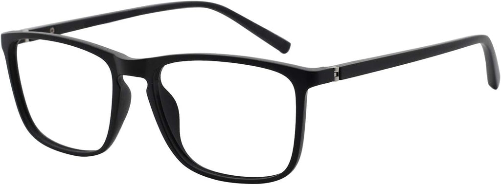 OCCI CHIARI Reading Glasses Men's Rectangle Reader Spring Hinge 1.0 1.25 1.5 1.75 2.0 2.25 2.5 2.75 3.0 3.5(Black 150)