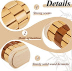 Soaoo 2 Pcs Sauna Pillow Bamboo Sauna Neck Rest Sauna Backrest Pillow Wooden Cervical Spine Pillow Sauna Accessories Headrest for Relaxing Home Gym Spa Steam Rooms Head Support, 14 x 8 x 3.5 Inch