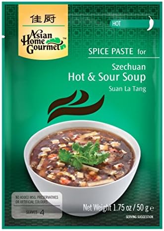 Asian Home Gourmet Szechuan Hot and Sour Soup Suan La Tang, 1.75-Ounce Boxes (Pack of 12)