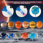 16pcs Galaxy Space Balloons, Outer Space Theme Balloons Aluminum Foil Planet Astronaut Rocket Spaceship Solar System Party Decorations for Birthday Earth Day