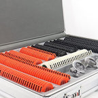 266 Pcs Optical Lens Optical Optometry Rim Case Kit Set Plastic Ring Trial Lens Set Aluminum Case Box Trial Frame