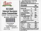 Nature Blessed 100% Pure Cabernet Sauvignon Red Grape Fruit Juice Concentrate -1 Quart (1/32 fl oz bottle), Great for Home Wine Making, Brewers, Distilling, Smoothies