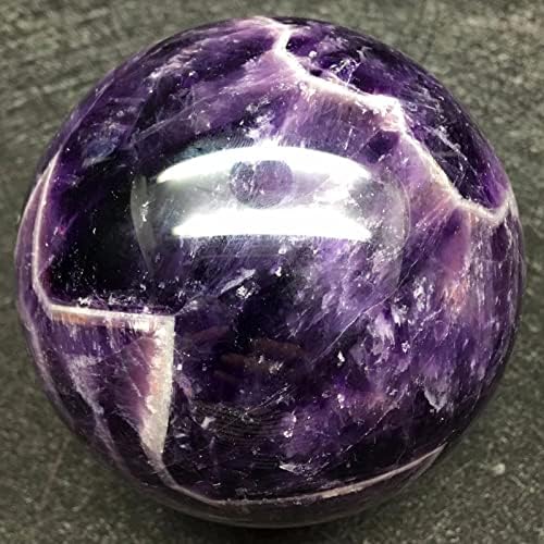 60mm (2.4 in) Natural Healing Crystal Ball Sphere Chakra Reiki Crystals for Home Decorations Meditation Ornaments Witchcraft Divination,DreamAmethyst