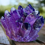 Natural Crystal Amethyst Cluster, Amethyst Crystal Rock, Large Natural Amethyst Crystal Clusters Stone, Raw Amethyst Stone, Natural Amethyst Geode Cave Healing Crystal Stones(200-300g)