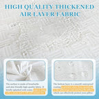Wedge Pillow Cover 25x24x12 Triangle Pillow Case Bed Wedge Pillow Case Waterproof Pillowcase with Zipper & Pocket Machine Washable Incline Pillow Case Cover-Replacement Protector Only（Waterproof）