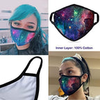 Dustproof Cotton Face Mask Cloth Cover with Nose Clip Cute Mouth Face Masks for Women Men Outdoor
