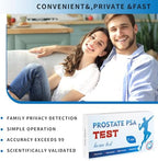 PSA Test Kit at-Home Testing，Highly Accurate, Easy to Read and use.Quick Results Within 15 Minutes. 2 Tests