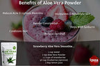 Iyasa Holistics Organic Aloe Vera Powder 8 oz – Aloe Barbadensis Whole Leaf – USDA Certified Finely Ground, Easy Mix Formula – DIY Natural Skincare – Ideal for Aloe Vera for Face & Hair Care