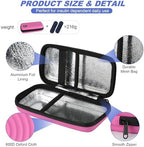 CDBXPRG Insulin Cooler Travel Case,Diabetic Cold Pack Organizer Bag with 2 Reusable Ice Packs for Insulin Pen and Other Medication Diabetic Supplies Pink