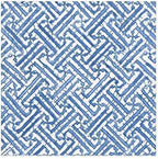 Caspari Fretwork Paper Cocktail Napkins in Blue - 20 Per Package