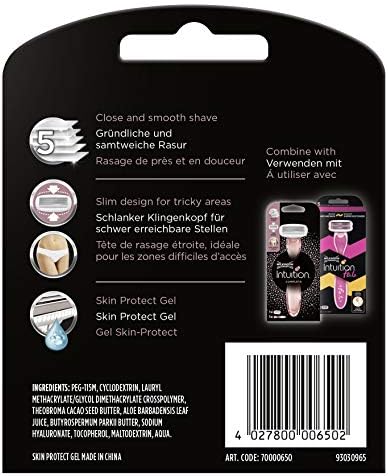 WILKINSON SWORD - Intuition Complete For Women | Smooth Shave |6 x Razor Blade Refills