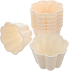 Zerodeko 8 Pcs Gelatin Molds Flower Shape Baking Moulds Jelly Cake Molds Versatile for Baking Freezing,3.14X3.14X1.97in