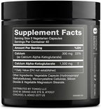 Toniiq 1500mg Ultra High Purity Ca AKG Supplement - 99%+ Highly Purified and Bioavailable Calcium Alpha-Ketoglutarate - Calcium AKG Longevity Supplement - 120 Ca-AKG Vegetarian Capsules