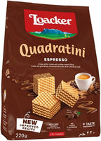Loacker Wafer Quadratini espresso, 7.76 Ounce