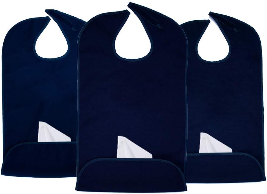 Adult Bibs for Men & Women, Dress ‘n Dine Clothing Protectors for Eating