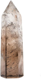 AITELEI Large Natural Healing Crystals Wands Stones, 3.9"-4.3" (10-11cm) 6 Faceted Single Point Crystal Prism Wand for Healing Meditation Reiki Chakra Therapy
