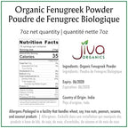 Jiva Organics Organic Fenugreek Powder 7oz Bag - Gluten Free, Non-GMO, Methi Powder, Pure, Raw & Natural - Great As A Spice Or Even For Hair Growth - Product of India