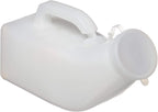 Homecraft Economy Male Urinal, Long Neck Incontinence Pee Bottle, Clear Plastic, 33 Ounce Capacity, Medical Equipment, Urine Collection Device, Spill Proof Device, Portable Urinal Bottle, Snap-On Lid