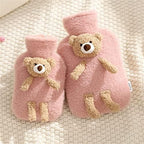 Portable Winter Hot Water Bottle, PVC Material Water Injection Hot Water Bag, Recyclable Hand Warmer, Cute Plush Hot Pack