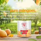 TAJ Kesar Mango Pulp Puree 6-Pack | Great for Lassi Shake | 30-Ounce (850g)