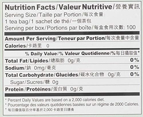 Prince of Peace Organic Oolong Tea, 100 Tea Bags – 100% Organic Black Tea – Unsweetened Black Tea – Lower Caffeine Alternative to Coffee – Herbal Health Benefits