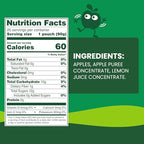 GoGo squeeZ No Sugar Added Applesauce and Fruit Puree, Apple, 3.2 oz Pouches (Pack of 20), Fruit Snacks for Kids, Gluten Free, Nut Free, Recloseable Cap, BPA Free