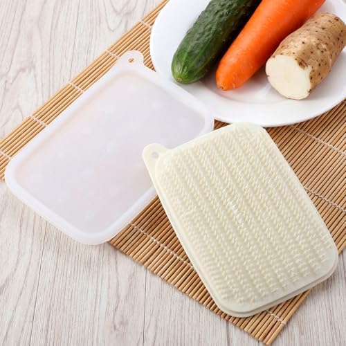 Vegetable Cleaning Brush 4 Pcs Potato Scrubber Brushes for Fruits and Vegetables, Soft Bristle Veggie Brush Silicone Reusable Cleaning Tools for Potatoes, Carrots, and Lotus Root