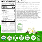 Orgain Organic Vegan Protein + 50 Superfoods Powder, Vanilla Bean - 21g Plant Based Protein, 8g Prebiotic Fiber, No Lactose Ingredients, Gluten Free, No Added Sugar, Non-GMO, 2.02 lb