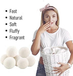 Alvinlite Wool Dryer Balls, Reusable Natural Wool Laundry Fabric Softener Ball Dryer Sheets Alternative Laundry Replacement
