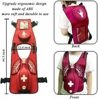 Anti Choking Obstruction Trainer Vest - Heimlik Practice Training Model Education for Nurse & Student First Aid Teaching Accessories (Adult)
