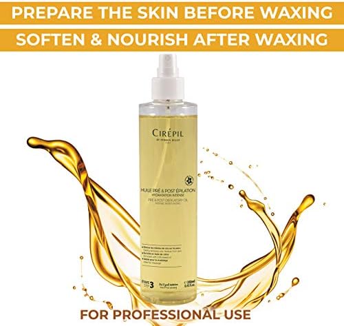 Cirepil Professional Pre & Post Waxing Duo Bundle - Blue Lotion Cleanser (8.45 oz) and Pre & Post Depilatory Moisturizing Oil (8.45 oz) - Complete Skin Preparation & After-Care Treatment