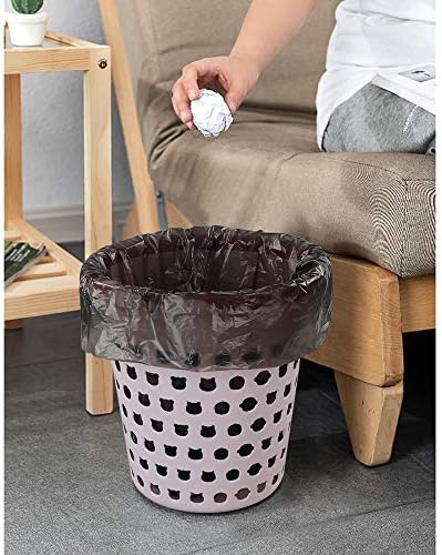 Gloreen Small Trash Bag, 3 Gallon Black Unscented Leakproof Garbage Liners(6 Rolls, 150Counts)