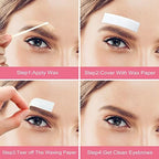 800 Pcs Non Woven Waxing Strips Hair Removal Wax Paper Facial and Body Epilating Strips for Girls Women Men