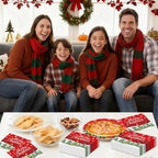 40 Pcs Merry Christmas Napkins - 13 Inch Christmas Cocktail Napkins Bulk, 3-Ply Red Disposable Xmas Tree Snowflakes Paper Hand Towels Tableware Set for Xmas Party Table Decorations Supplies Favors
