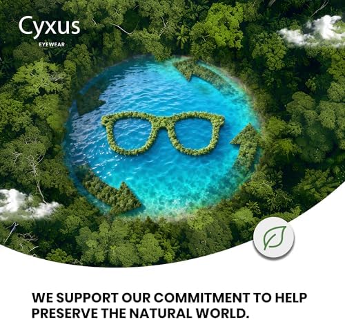 Cyxus Blue Light Glasses Men Women Reduce Eye Strain UV Blocking for Office Work Computer Screen 8082