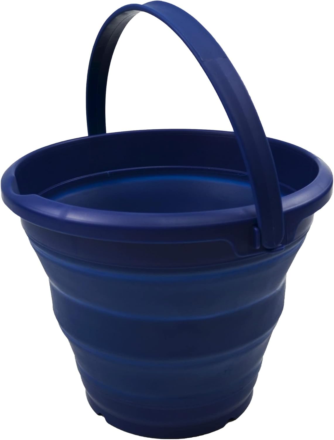 SAMMART 5.5L (1.4 Gallon) Collapsible Plastic Bucket - Foldable Round Tub - Portable Fishing Water Pail - Space Saving Outdoor Waterpot. (Royal Blue, 1)