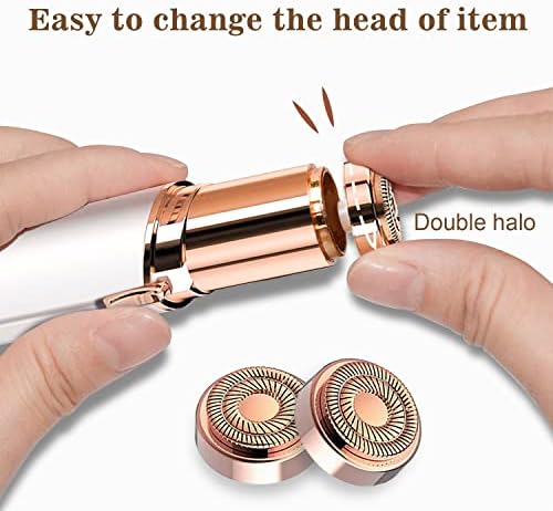 Facial Hair Remover Replacement Heads Gen 2 for Flawless Finishing Touch, Double Ring Blades Compatible with Flawless Generation 2 Devicce