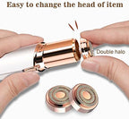 Facial Hair Remover Replacement Heads Gen 2 for Flawless Finishing Touch, Double Ring Blades Compatible with Flawless Generation 2 Devicce