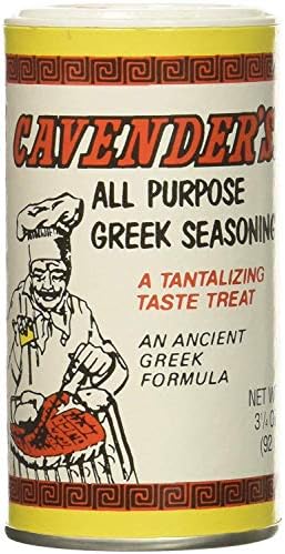 Cavender's All Purpose Greek Seasoning - 3.25 oz (pack of 2) Cavender's Exclusive recipe insert included!