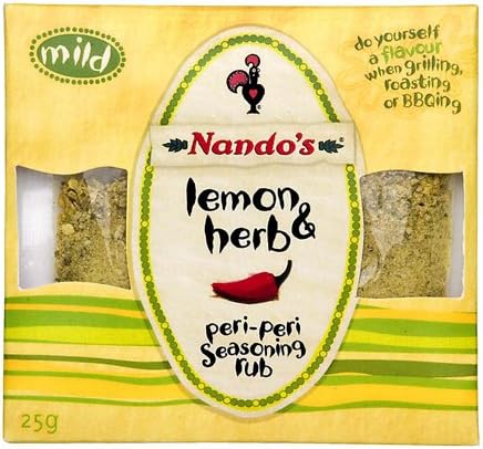 Nando's Lemon And Herb Peri-Peri Seasoning Rub 25 G (Pack Of 10)