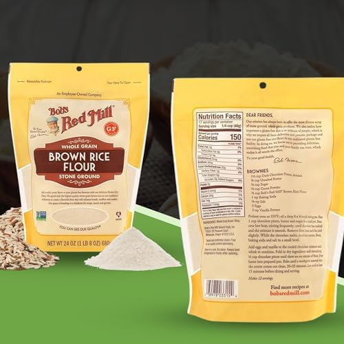 Gluten Free Brown Rice Flour, 24 Oz comes with GOOD FOR MY HOME Box, 1.5 Pound (Pack of 1)