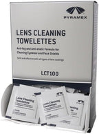 Pyramex Safety Individually Packaged Lens Cleaning Towelettes, No Streaks, 100 Piece