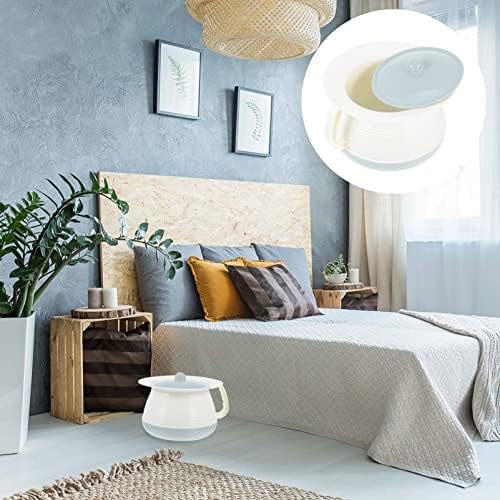 Cabilock Reusable Chamber Pot Potty Urine Plastic Bedroom Urinal Pee Pot Bucket Portable Toilet Spittoon with Lid for Home Hospital Kids Adults Elderly Pregnant Car Travel Use Light Blue