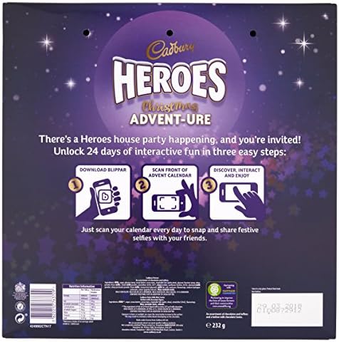 Cadbury Heroes Christmas Advent-ure Calendar, 232g