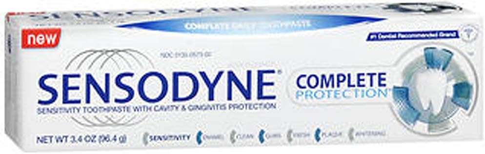 Sensodyne Complete Protection Sensitivity Toothpaste with Cavity & Gingivitis Protection Extra Fresh 3.4 oz (Pack of 3)